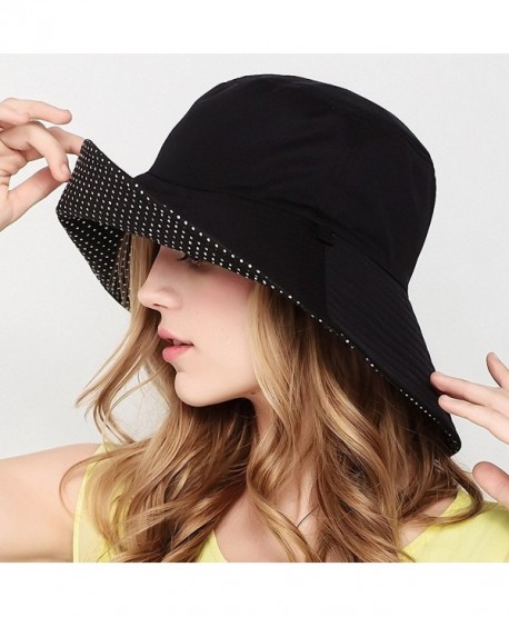 Womens Wide Brim Foldable Sun Hat Black Cv11az6gdc9