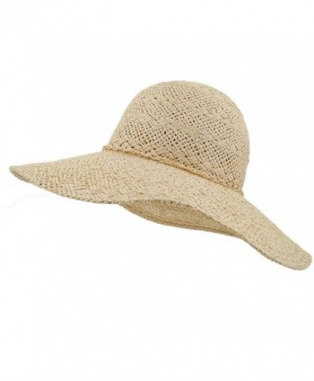 Womens Summer Straw Hat Wide Brim Hand Woven Foldable Beach Floppy Sun ...