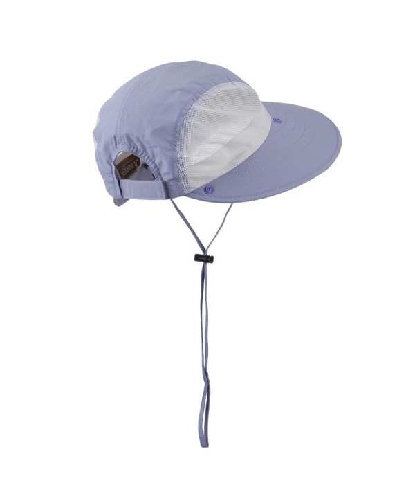 UV 50+ Talson Large Bill Hat with Detachable Flap - Purple - C511FITPSQL