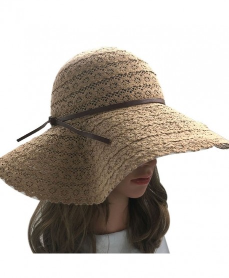 Summer Lace Cotton Sun Hat Wide Brim Beach Hat Floppy Summer Sun Caps Foldable Khaki Cb183nsnug9 5387