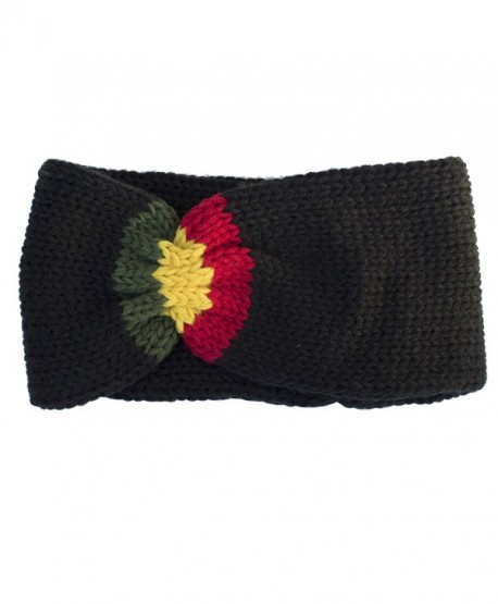 Unisex Knit Rasta Reggae Winter Headband Black One Size Co11nxe5lfb