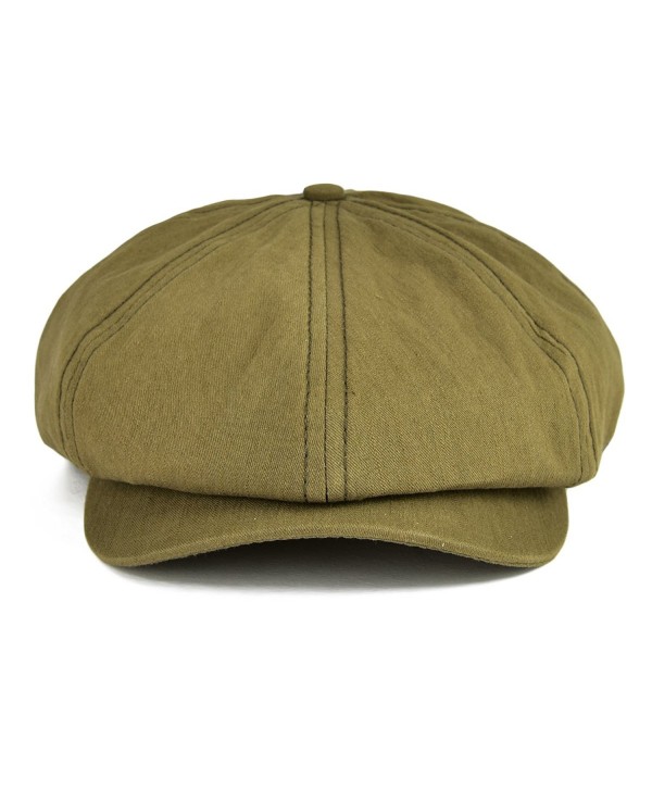 Men's Cotton 8 Panel Gatsby newsboy Cap IVY Hat BDMZ134 - Army Green ...