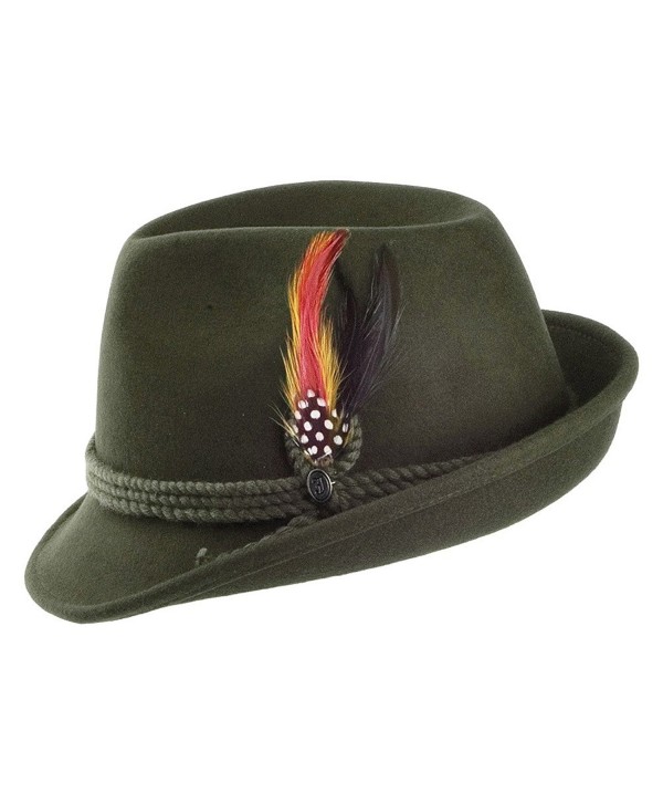 Alpine Fedora Hat - Moss - CT113ZBMRGX