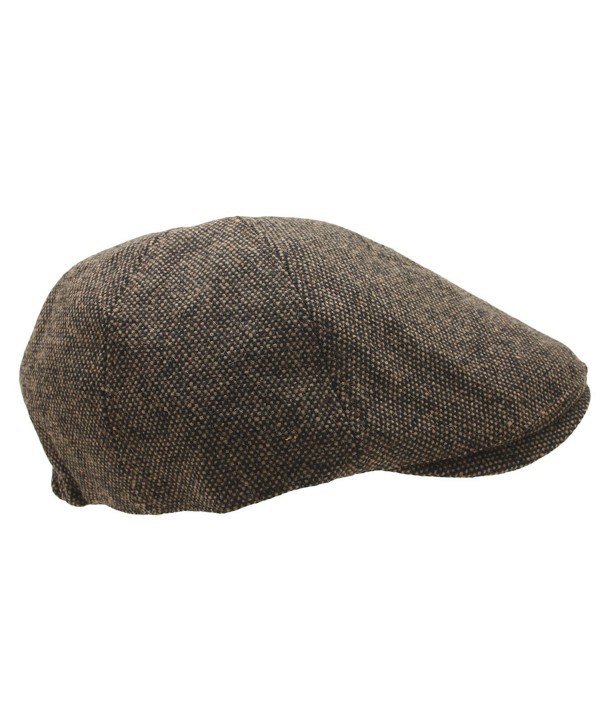 Men Tweed Homespun Ivy Flat Cap Woolen Newsboy Gatsby Hat Cabbie ...