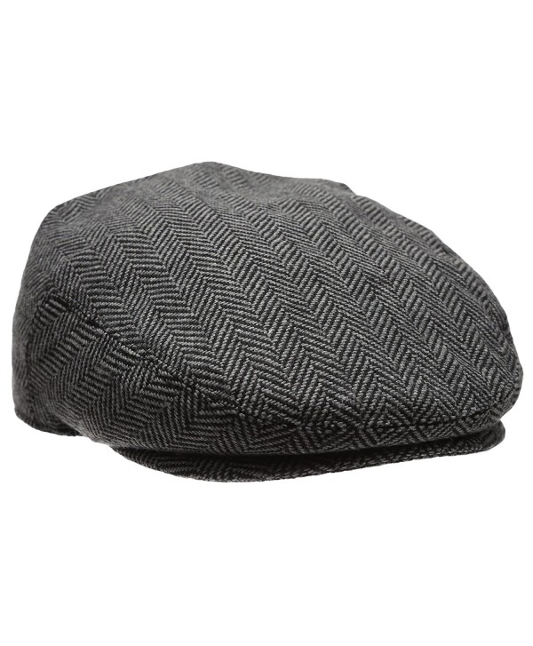 Men's Collection Wool Blend Herringbone Tweed newsboy IVY Hat With ...