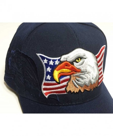 Patriotic Usa American Eagle American Flag Baseball Cap Embroidered