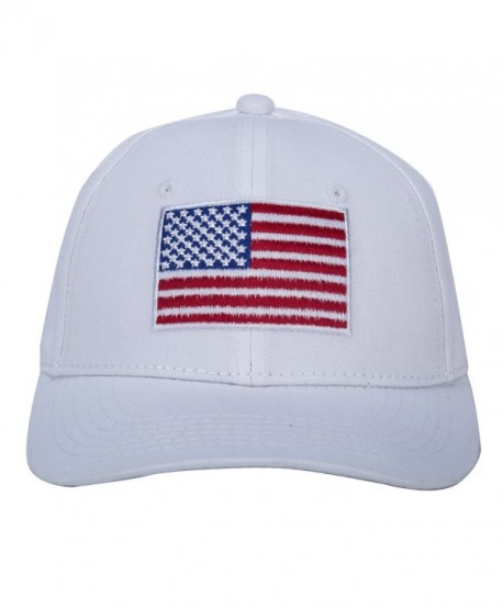 American Flag Hat Embroidered 100% Cotton Adjustable Strap Baseball ...