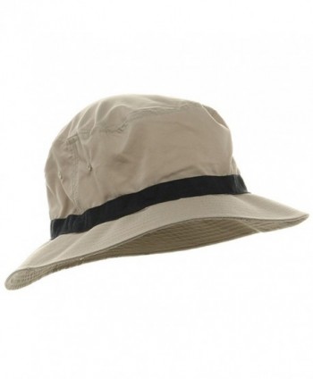 Oversized Water Repellent Brushed Golf Hat - Khaki Navy (For Big Head ...