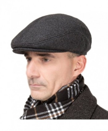 Men's Classic Cap Winter Warm Woolen Gentleman Hat Earflap Hat ...