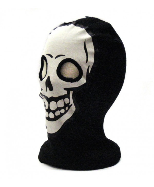 White Skeleton Face Ski Mask Gothic Beanie Hat - CU117S1F2HR