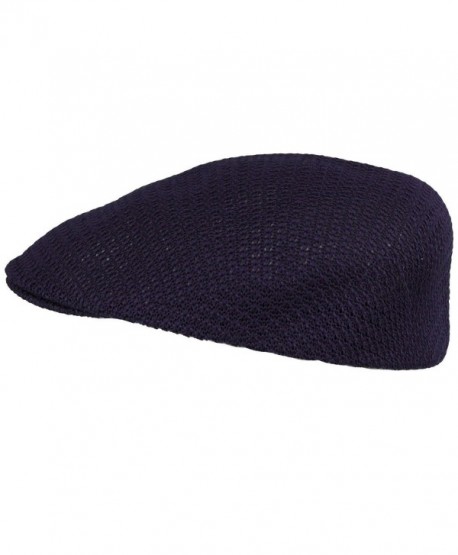 Summer Mesh Vented Ascot Flat Visor Golf Ivy Driver Cabby Cap Hat ...