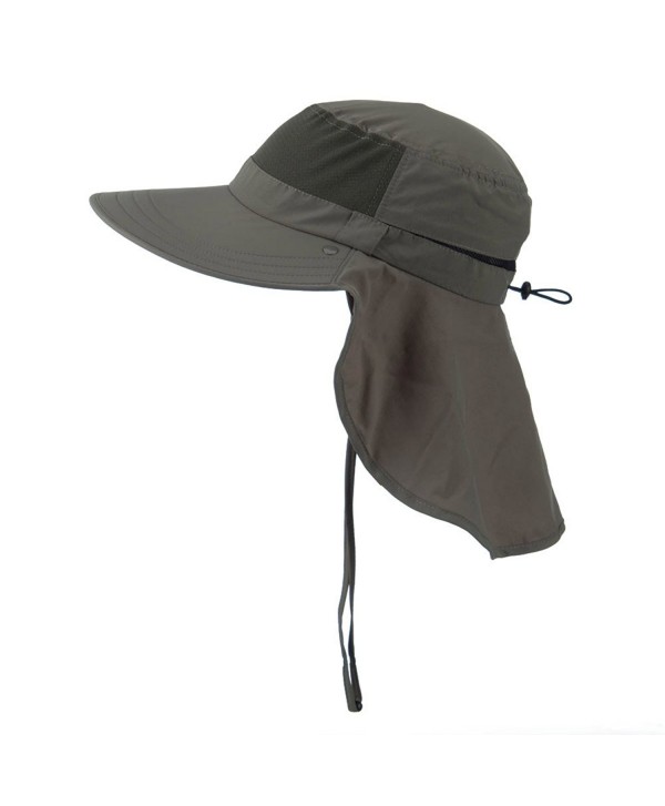 UV 50+ Talson Large Bill Flap Hat with Detachable Inner Flap - Olive ...