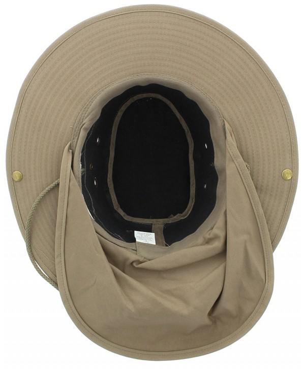 JFH Wide Brim Bora Booney Outdoor Safari Summer Hat w/Neck Flap & Sun ...