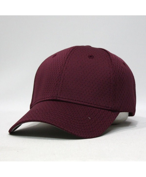 Plain Pro Cool Mesh Low Profile Baseball Cap with Adjustable Velcro ...